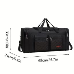 Large Capacity Travel Duffel Bag, Casual Style, Multiple Compartments & Pockets, Perfect for Short Trips, Sports Travel Bag