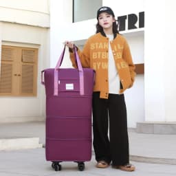 Travel Bag, Backpack Large-Capacity Disassembly Universal Wheel Storage Bag, Duffel Bag Portable Multi-Layer Checked With Wheel