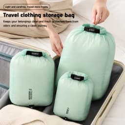 Ultralight Waterproof Dry Bag Travel Storage Pouch Clothes Organizer Sack Compression Packing Cube for Camping Hiking Swimming