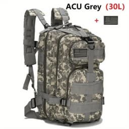 50L/30L Backpack Military Assault Pack For Men, 3 Day Bug Out Bag Molle DaypackFor Camping Outdoor Sport Rucksack Backpacks