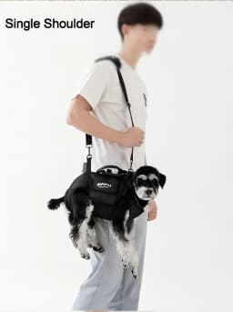 Cross-Body Portable Dog Bag with Traction Rope Pet Dog Backpack for Walking Dogs Stylish Pet Supplies in Trend