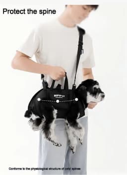 Cross-Body Portable Dog Bag with Traction Rope Pet Dog Backpack for Walking Dogs Stylish Pet Supplies in Trend