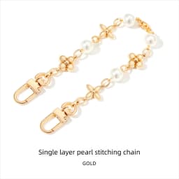 HOLIN Pearl Pendant Chain For Speedy Nano HIgh Qualtiy Metal Four-Leaf Clover Pearl Decorative Bag Chain Accessory 30cm