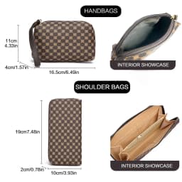 6PCS Large Capacity Tote Bags Set Women Fashion Shoulder Bag Crossbody Bag Minimalist Floral Print Handbags for Women