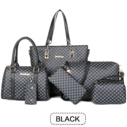 6PCS Large Capacity Tote Bags Set Women Fashion Shoulder Bag Crossbody Bag Minimalist Floral Print Handbags for Women
