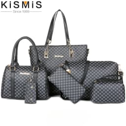 6PCS Large Capacity Tote Bags Set Women Fashion Shoulder Bag Crossbody Bag Minimalist Floral Print Handbags for Women