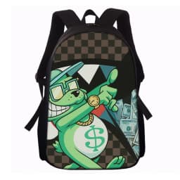 1/2/3/4/5PCS Trendy Shark Graphic Backpack Set | Perfect for School & Daily Adventures