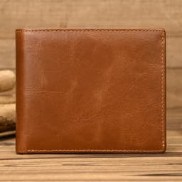 Trifold Men's Leather Wallet Genuine Leather Male Short Purse Real Cowhide Man Leather Wallets 3 Folds Card Holder Coin Purse