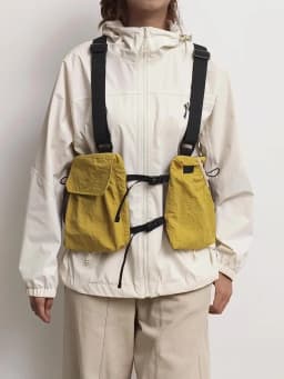 Outdoor Cycling Bag Lightweight Run Vest Backpack for Hiking Running Chest Pack Phone Cup Storage Pocket Tactical Chest Rig Bags