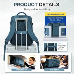 Ryanair Cabin Bag 40x30x20, Travel Backpack For Women Men Business Laptop Bag, Hand Luggage Backpack Cabin Fly Bag, College Bag