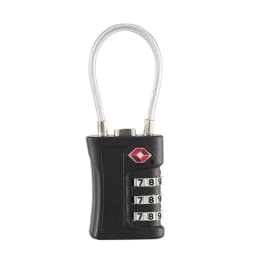 4 Pack TSA Customs Code Lock for Travel Luggage Password Changeable Black Lock Contrast Design Padlock 3 Digit Combination Lock
