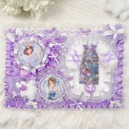 Ita Bag Accessories Anime Badge Card Holder Cute Ribbon Lace Pin Organizer Ita Bag Decorative Insert Board Badge Display Storage