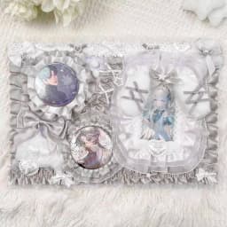 Ita Bag Accessories Anime Badge Card Holder Cute Ribbon Lace Pin Organizer Ita Bag Decorative Insert Board Badge Display Storage