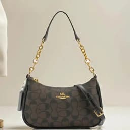 Women's Chain Bags Pvc Geometric Print Handbag Shoulder Crossbody Bag Women's Underarm Bag Suitable For Daily Outfit Matching
