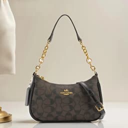 Women's Chain Bags Pvc Geometric Print Handbag Shoulder Crossbody Bag Women's Underarm Bag Suitable For Daily Outfit Matching