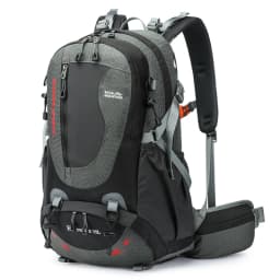 ROYAL MOUNTAIN 35L HIKING BACKPACK WITH SHOES COMPARTMENT WATER RESISTANT FABRIC REAR FRAME SUPPORT BREATHABLE PADDING