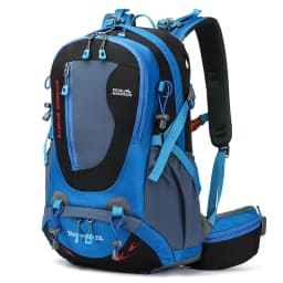 ROYAL MOUNTAIN 35L HIKING BACKPACK WITH SHOES COMPARTMENT WATER RESISTANT FABRIC REAR FRAME SUPPORT BREATHABLE PADDING