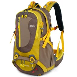 ROYAL MOUNTAIN 35L HIKING BACKPACK WITH SHOES COMPARTMENT WATER RESISTANT FABRIC REAR FRAME SUPPORT BREATHABLE PADDING