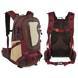 ROYAL MOUNTAIN 35L Hiking & Casual Backpack Shoes Compartment Multi-Pockets Waist Pack Chest Buckle Water-Resistant Fabric All