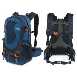 ROYAL MOUNTAIN 35L Hiking & Casual Backpack Shoes Compartment Multi-Pockets Waist Pack Chest Buckle Water-Resistant Fabric All