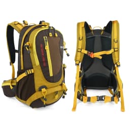 ROYAL MOUNTAIN 35L Hiking & Casual Backpack Shoes Compartment Multi-Pockets Waist Pack Chest Buckle Water-Resistant Fabric All