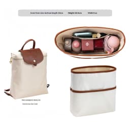 Organizer Insert for Longchamp Le Pliage M Backpack, Lightweight Longchamp Medium Backpack Divider Shaper with Cup Holder