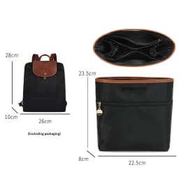 Organizer Insert for Longchamp Le Pliage M Backpack, Lightweight Longchamp Medium Backpack Divider Shaper with Cup Holder