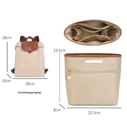 Organizer Insert for Longchamp Le Pliage M Backpack, Lightweight Longchamp Medium Backpack Divider Shaper with Cup Holder