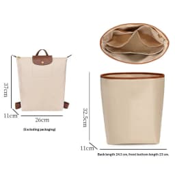 Organizer Insert for Longchamp Le Pliage M Backpack, Lightweight Longchamp Medium Backpack Divider Shaper with Cup Holder