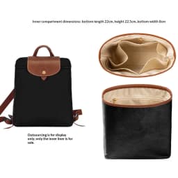 Organizer Insert for Longchamp Le Pliage M Backpack, Lightweight Longchamp Medium Backpack Divider Shaper with Cup Holder