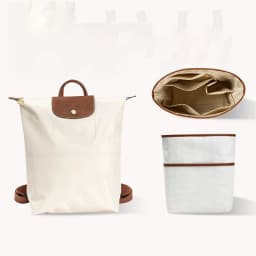 Organizer Insert for Longchamp Le Pliage M Backpack, Lightweight Longchamp Medium Backpack Divider Shaper with Cup Holder