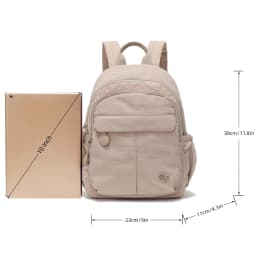 Casual Women Small Backpack Nylon Multi Pockets Backpack Portable Handheld Mini Backpack Outdoor Shopping Travel Daily Bag