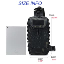 Outdoor Port Bag Pack Tactical Backpack Sling Shoulder Backpack Tactical Bag for Every Day Carry Commuting Chest Bag