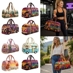 Durable 18x9x9cm Quilted Duffle Bag 3D Quilting Craft Large Capacity Fitness Short Bag Travel Handbag for Travel
