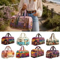 Durable 18x9x9cm Quilted Duffle Bag 3D Quilting Craft Large Capacity Fitness Short Bag Travel Handbag for Travel