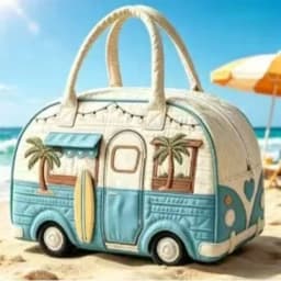 Durable 18x9x9cm Quilted Duffle Bag 3D Quilting Craft Large Capacity Fitness Short Bag Travel Handbag for Travel