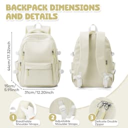 School Backpack for Girl Boy High Capacity Waterproof Teens College Daypack Knapsack Men Women Travel Backpack Laptop Kawaii Bag