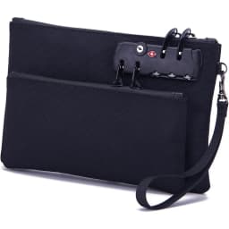 Secure Locking Money Bag with Zipper Closure Dual-Layer Organizer for Passports, Cash, Business, Travel Locking Bank Bag