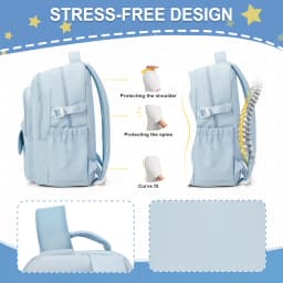 Aesthetic Backpack for Women School Backpack for Boys Girl, College Multiple Compartments Laptop Bookbag, Casual Travel Backpack