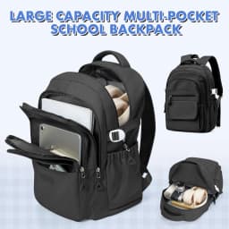 Aesthetic Backpack for Women School Backpack for Boys Girl, College Multiple Compartments Laptop Bookbag, Casual Travel Backpack