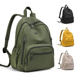 Fashion Backpack for Women, Lightweight Nylon Backpack Purse, Ladies Backpack with Multi Pockets, for Daily Commute Weekend