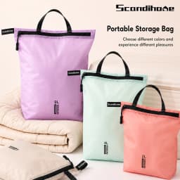 Waterproof Travel Handbag Storage Pouch Lightweight Clothes Organizer Zip Bag for Toiletries Socks Underwear Luggage