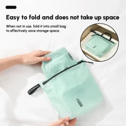 Waterproof Travel Handbag Storage Pouch Lightweight Clothes Organizer Zip Bag for Toiletries Socks Underwear Luggage