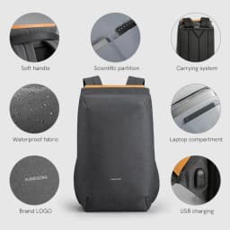 Kingsons 15.6'' New Waterproof Backpacks USB Charging School Bag Anti-theft Men And Women Backpack For Laptop Travelling Mochila