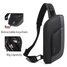 BANGE New Anti-theft Multifunction Crossbody Bag Shoulder Messenger Bags Male Waterproof Short Trip Chest Bag Pack for Men