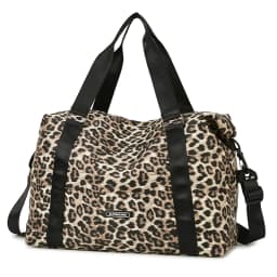 Leopard Printing Travel Duffels Bag Large Capacity Sports Gym Tote Bag Weekend Luggage Storage Bag for Students
