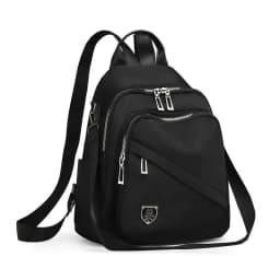 Women Casual Backpack Large Capacity Black Daypack New Trendy Shoulder Bag for Girls and Ladies