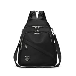 Women Casual Backpack Large Capacity Black Daypack New Trendy Shoulder Bag for Girls and Ladies