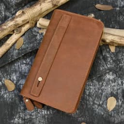 Luxury Double Zipper Women Men Long Wallet Vintage Leather Male Clutch Purse Man Phone Card Coin 100% Genuine Leather Men Wallet