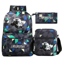 Toothless Dragon Night Fury Backpack Schoolbag Shoulder Bag Pencil Case Set for Kids Students